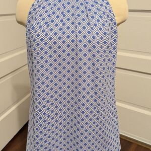 Banana Republic Geometric Blue Blouse